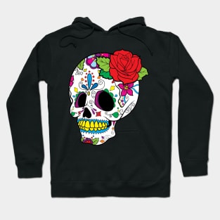 skull decorated by hand for the day of the dead Hoodie